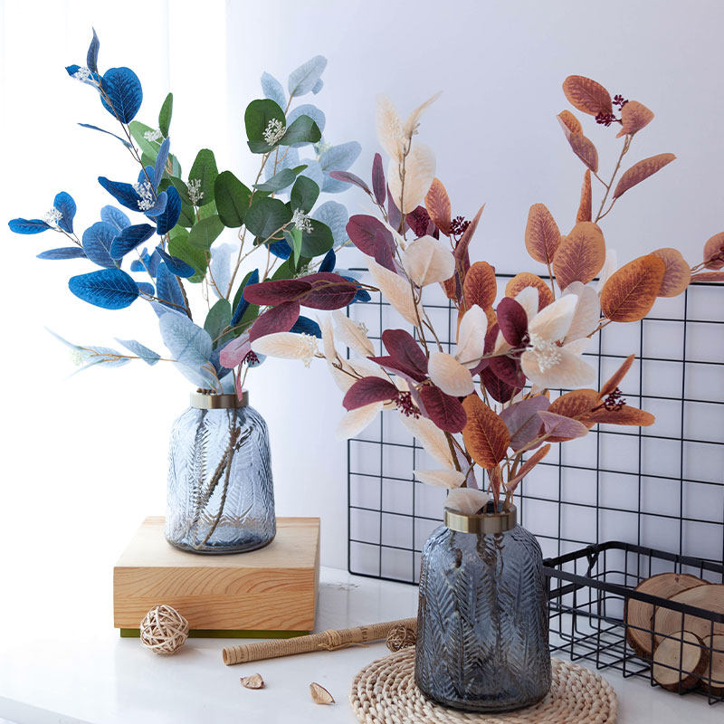 Phoenix Yufei Simulation Eucalyptus Home Furnishings Sofa Coffee Table Living Dining Room Table Porch Art Floral Art