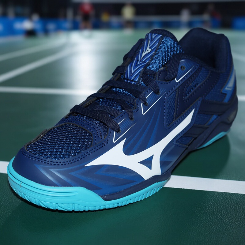 Mizuno Table Tennis Training Shoes for Men and Women, Sports Shoes 81Ga151509, Breathable and Shock-Absorbing Wave Medal 5
