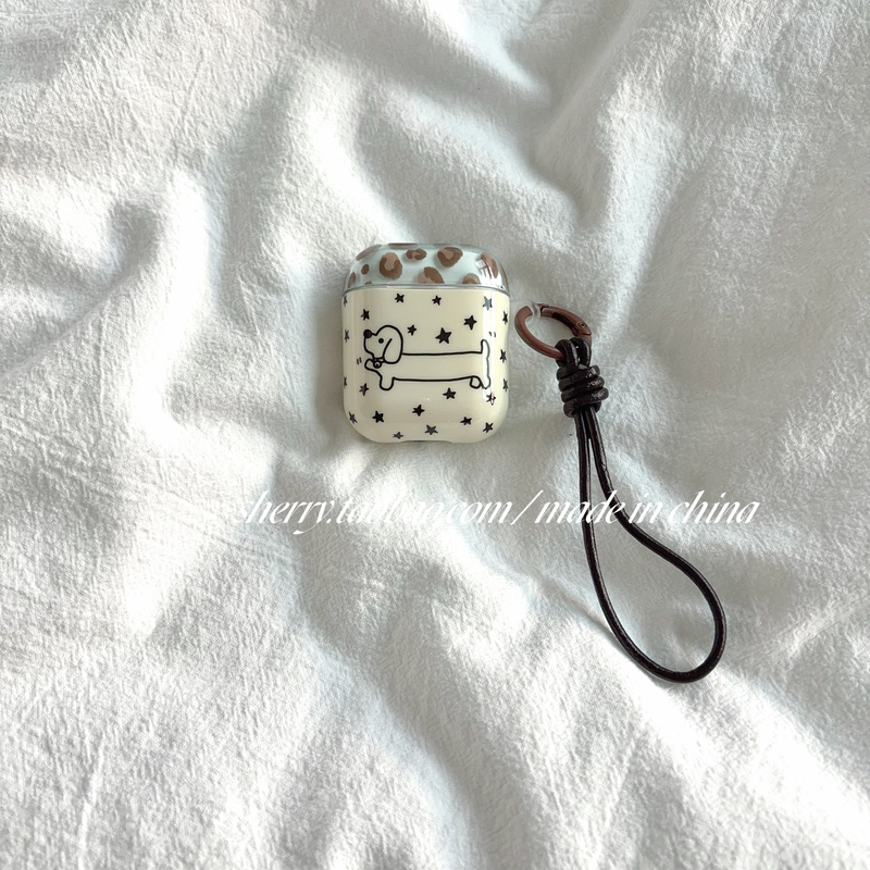 Sherry*Ins Style Leopard Print Double-Bottom Star Dog Design Suitable for AirPods 1/2/4 Protective Case AirPods Pro Protective Shell Apple Second Generation Earphone Case New 3Rd Generation Bluetooth Girly Style Sherry*Ins Style Leopard Print Double-Bottom Star Dog Design Suitable for AirPods 1/2/4 Protective Case AirPods Pro Protective Shell Apple Second Generation Earphone Case New 3Rd Generation Bluetooth Girly Style