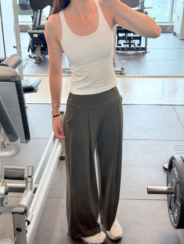 【National Trend】Lululemon Align Palazzo Wide-Leg Pants Loose-Fit Pocket Yoga Casual Pants