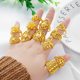 Thai gold jewelry 24k bride wedding imitation fake gold jewelry that will not fade for a long time Vietnamese sand gold ring for women