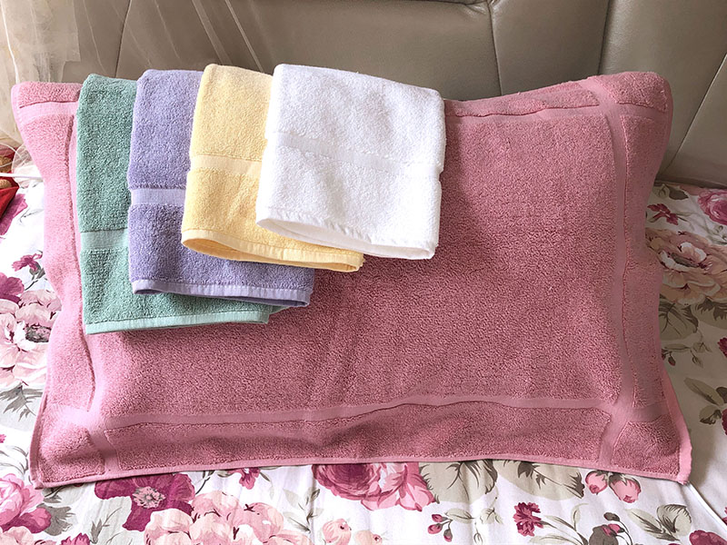 Special price single cotton pillow towel thickened strong durable plain color thicker can be used for multi-purpose