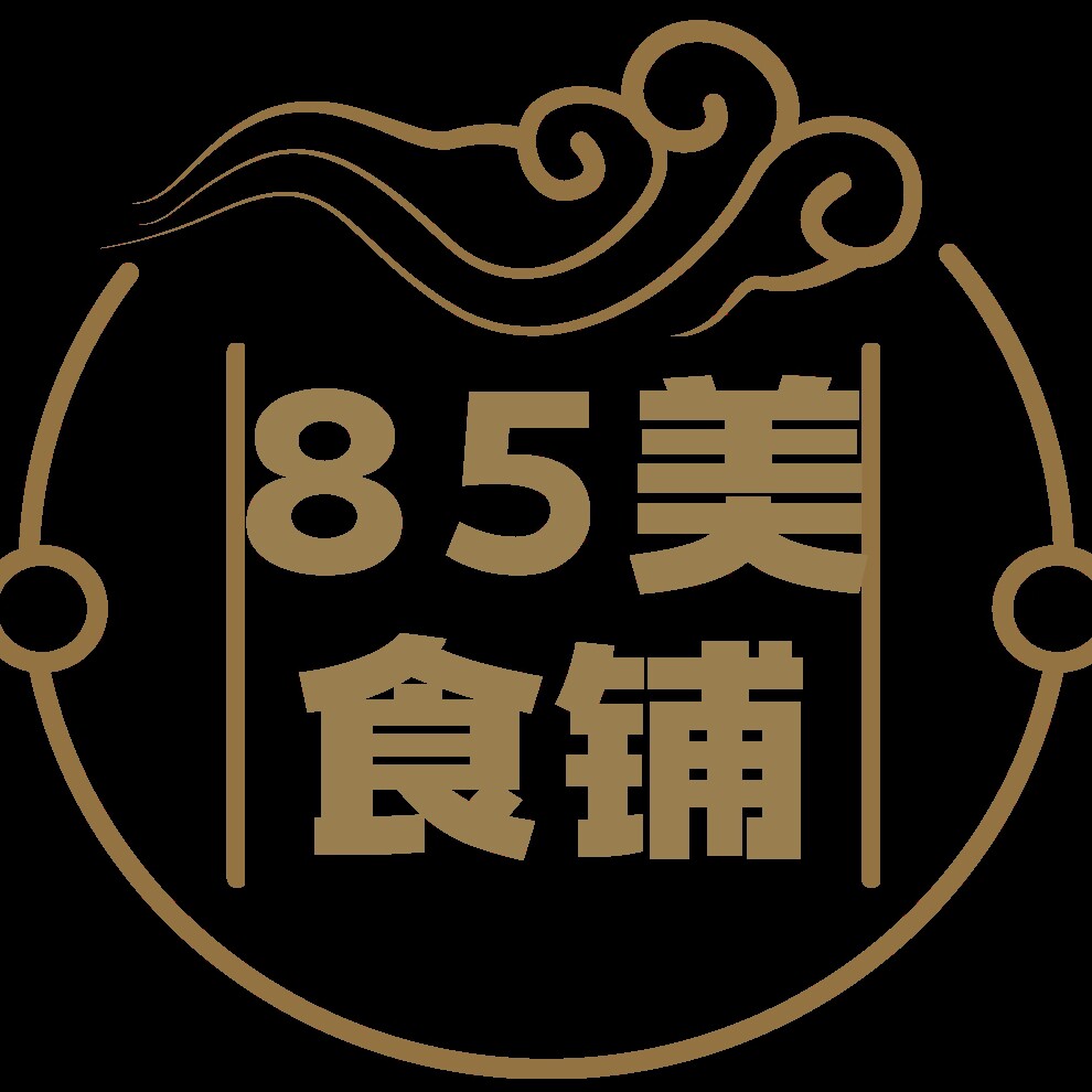 85美食铺的LOGO