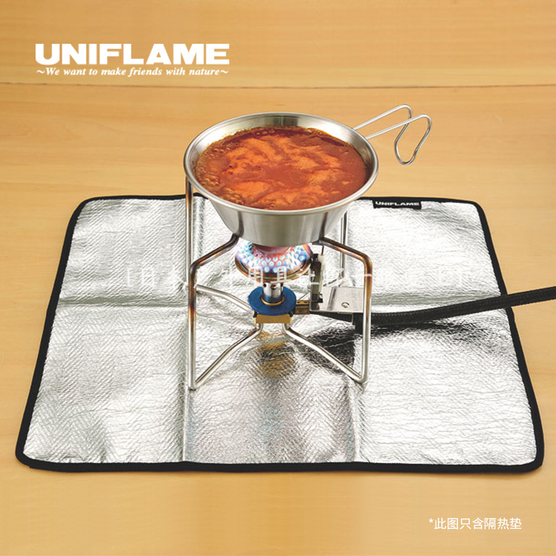 Japan system UNIFFLAME thermal insulation cushion furnace end heat insulation aluminum cushion burn-proof mat trumpet large anti-burn resistance hot table cushion