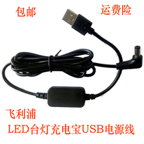 LED desk lamp Philips Jingrui cool Jie Jingrui 69195 5V9V12V power bank white black USB power cord
