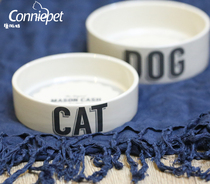Kangpaite classic cat bowl Dog Bowl Pet Bowl ceramic cat dog universal food bowl pet dog Rice Bowl thickening aggravation