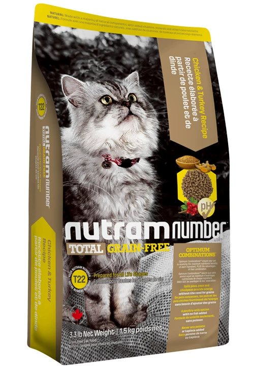 Compait-Canada Nutram Thức ăn cho mèo Newton thức ăn nhập khẩu tự nhiên Thức ăn chủ yếu cho mèo 5.45KG - Cat Staples