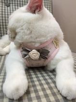 Consecter-Korean version of vest-style kitty chest harness breathable anti-escape traction rope small dog braces rope
