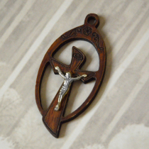 Catholic Holy Art Wooden Cross Holy Plaque