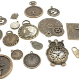 Ретро аксессуары, аксессуар, бронзовый браслет из бисера ручной работы, механический мобильный телефон, подвеска