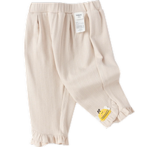 (Same style in the mall) Balabala childrens clothing girls pants baby trousers casual pants 2024 new autumn clothes cute