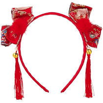 Balabala Girls Hair Accessories New Year Hairbands Hairpins National Style Headwear Cute Internet Celebrity Headbands Versatile Hanfu Festive