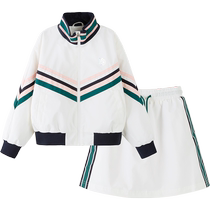 Balabala girls fashionable suits fashionable autumn clothes childrens clothes older childrens retro fashion sports trends contrasting colors cool