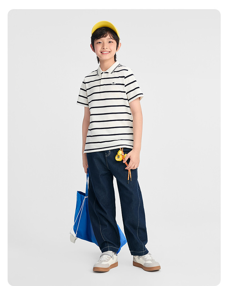 Balabala Short-Sleeved Polo Shirt 2024 New Arrival Children's Clothing — 35