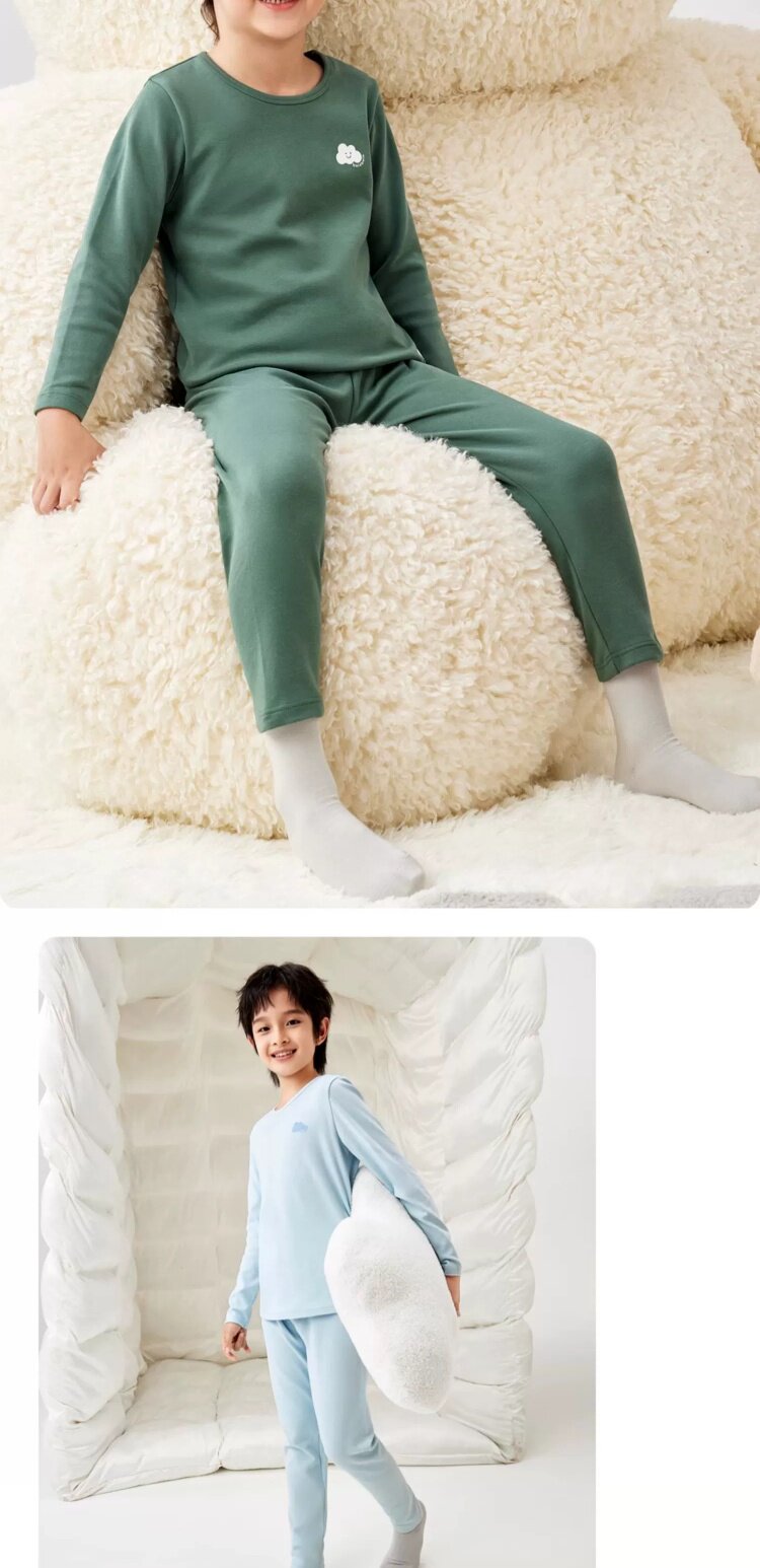 Balabala Boy Fall and Winter Thickened Thermal Underwear — 36
