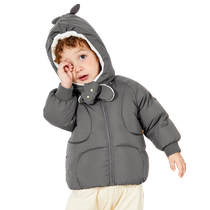 Balabala childrens down jacket boys style jacket winter childrens clothing girls short top warm style and cute