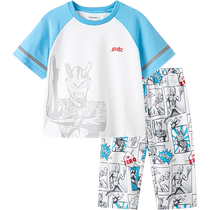 (Same style in Ultraman IP mall) Balabala childrens pajamas summer baby home clothes set for children