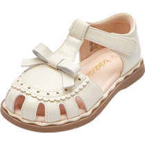 Balabala childrens shoes childrens sandals girls shoes 2024 summer princess shoes new non-slip beach shoes sweet and cute