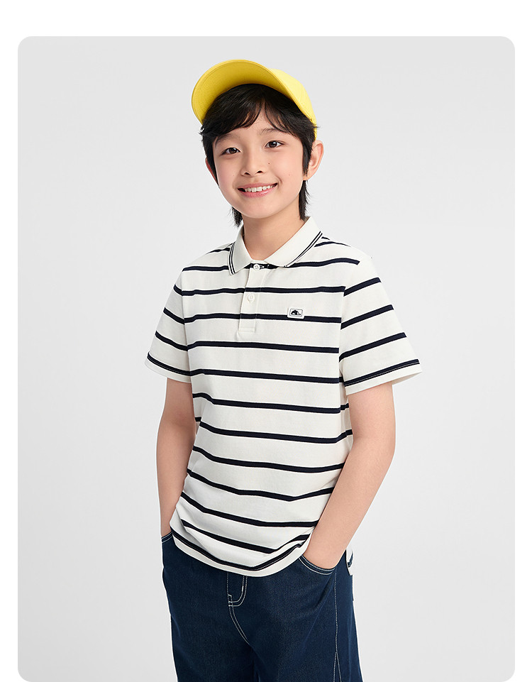 Balabala Short-Sleeved Polo Shirt 2024 New Arrival Children's Clothing — 34
