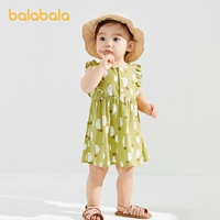 巴拉巴拉 Детский летний наряд маленькой принцессы, юбка, летняя одежда, брендовое легкое и тонкое платье на младенца, в корейском стиле, в западном стиле