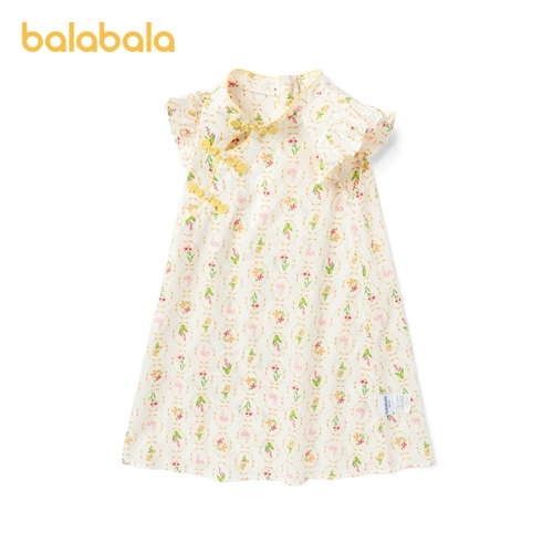 Летнее платье, юбка, детская летняя одежда, изысканное модное ципао, детская одежда