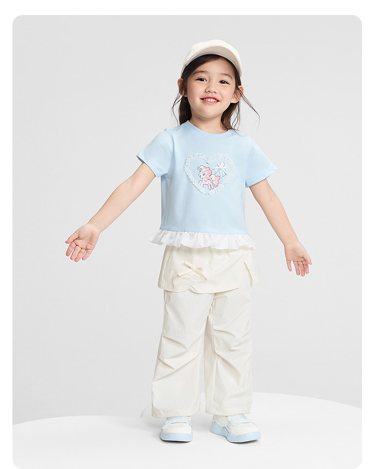 [My Little Pony Ip] Balabala Kidsren's Clothing Kidsren's Short-Sleeved T-Shirt Girls Baby 2026 New Baby Summer Clothing — 23