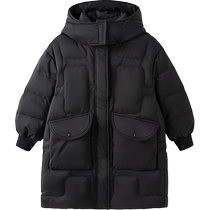 (Same style in the mall) Balabala Childrens Long Down Jacket Winter Childrens Clothing Big Childrens Girls Jacket