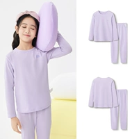 【Верхний и нижний набор】 розовый фиолетовый (чистый хлопок класса A)