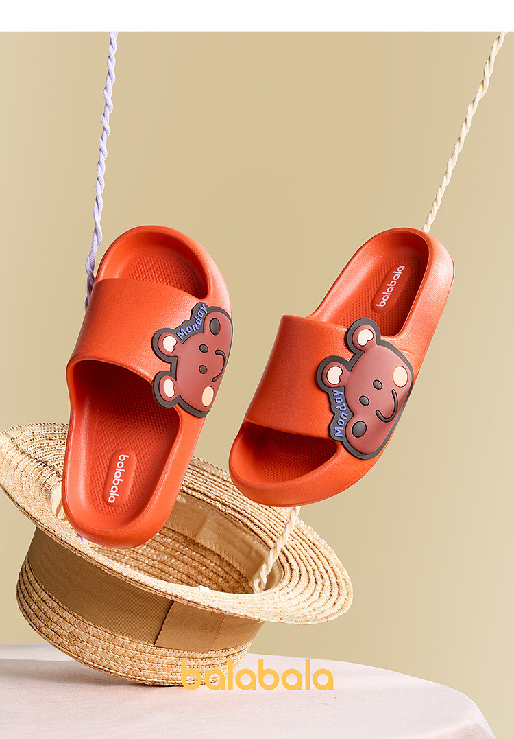 Balabala Children's Shoes Kids' Slippers Boys Girls Bathroom Shoes Home Summer Cartoon Sandals Casual Versatile — 32