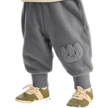 Balabala childrens clothing baby pants boys trousers girls fleece pants autumn and winter sports pants casual pants trendy and fashionable