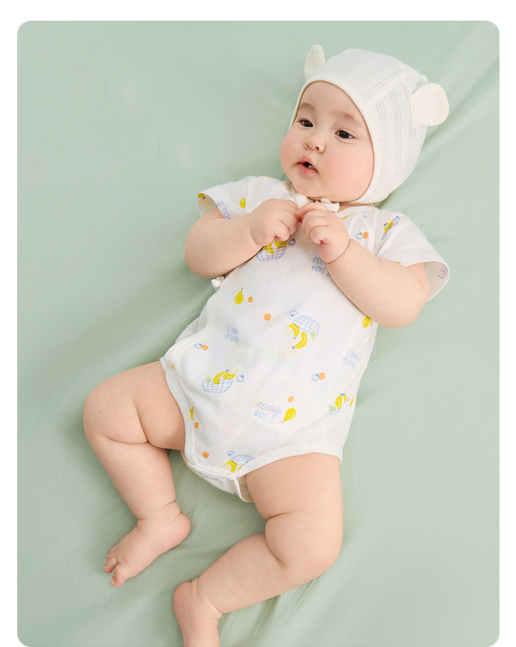Balabala Children's Clothing Newborn Baby Clothes Full-Month Baby Jumpsuit Infant Romper Triangle Autumn Outfit Two-Piece Set — 42