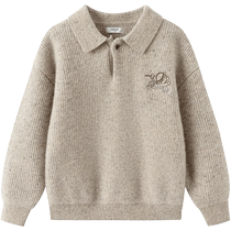 (premium) Balabala high-end line 24 winter wool warm sweater with lapel embroidery and inner sweater