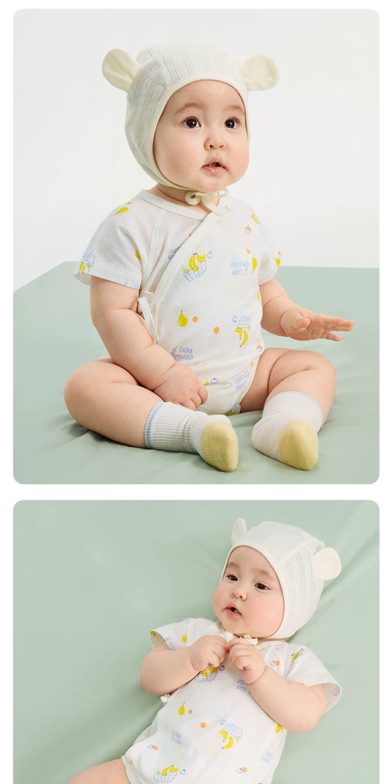 巴拉巴拉童装新生婴儿衣服满月宝宝连体衣婴幼儿爬服三角秋装两件 — 38