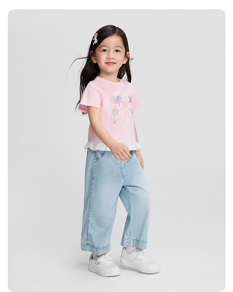 [My Little Pony Ip] Balabala Kidsren's Clothing Kidsren's Short-Sleeved T-Shirt Girls Baby 2026 New Baby Summer Clothing — 18