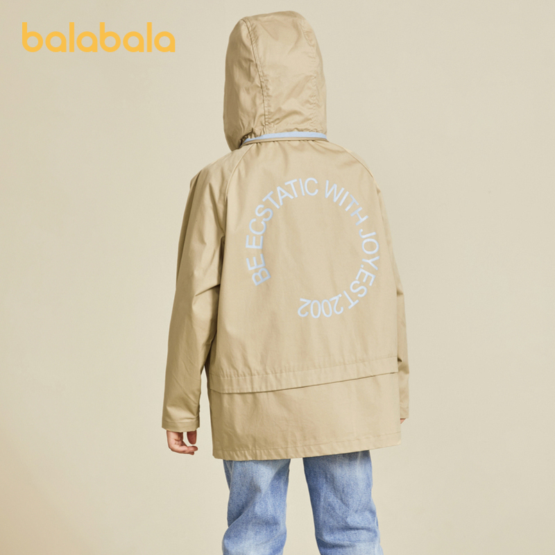 Balabala trai Coat trẻ em 2020 mới trẻ em mùa thu ăn mặc Medium Big Kids Lên trên cổ điển Airbreaker Man.