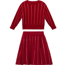 (New clothes for the Year of the Rabbit) Bala sweater suit for women 23 spring wool cashmere childrens high-end knitted suit top