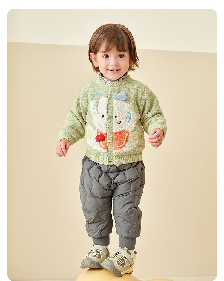 Утепленные штаны 巴拉巴拉童装儿童羽绒裤男女童长裤宝宝2025冬装新款高腰pp裤保暖