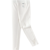 (Same style in the mall) Balabala girls leggings summer 2024 new pants bow embroidered trousers
