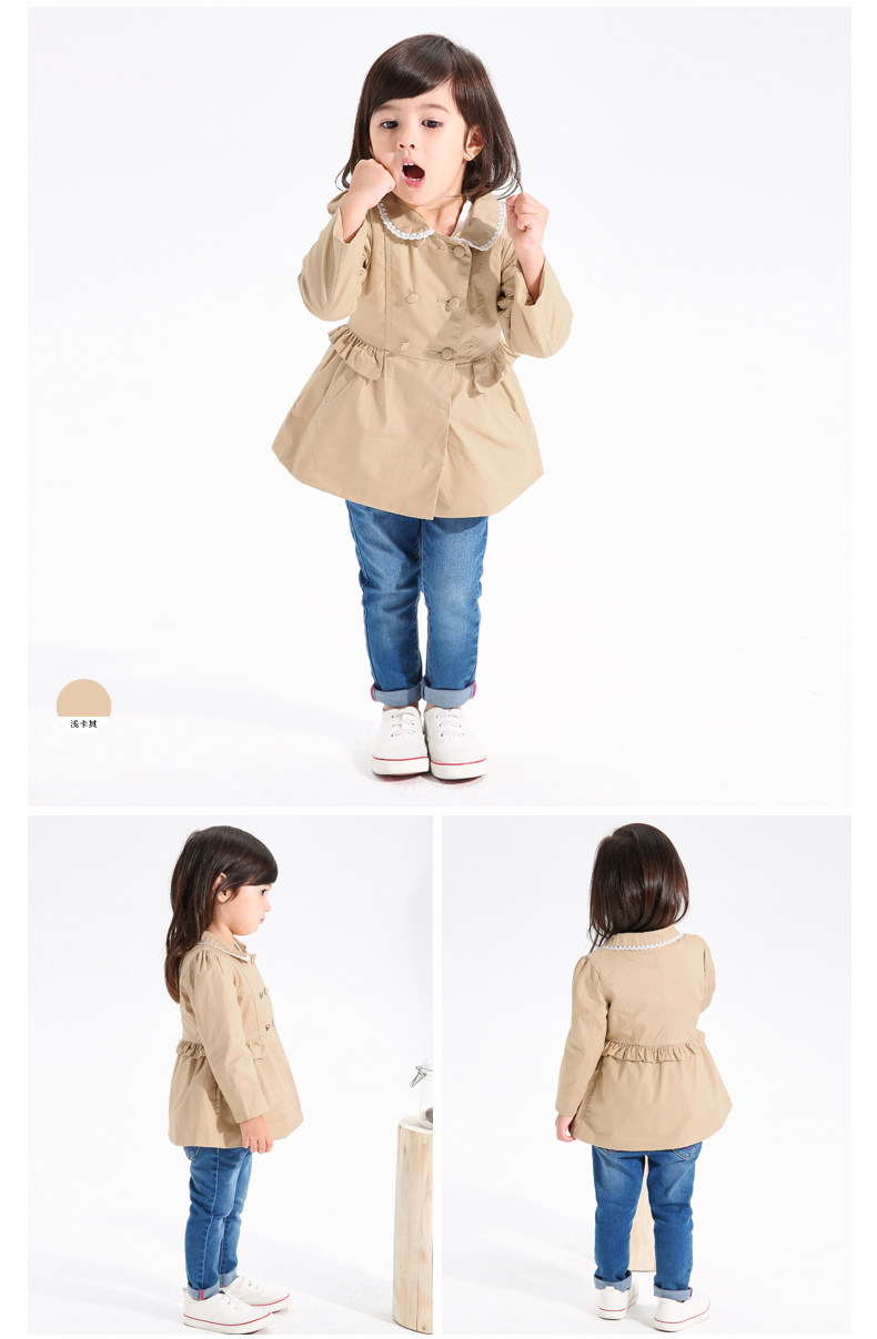 Manteau pour fille en Toile de coton - Ref 2162792 Image 15