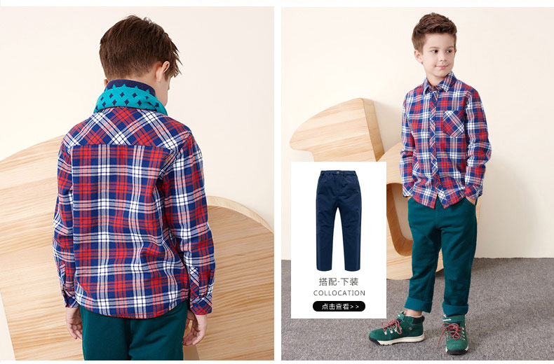 Chemise garcon à manche longue - Ref 2074418 Image 24