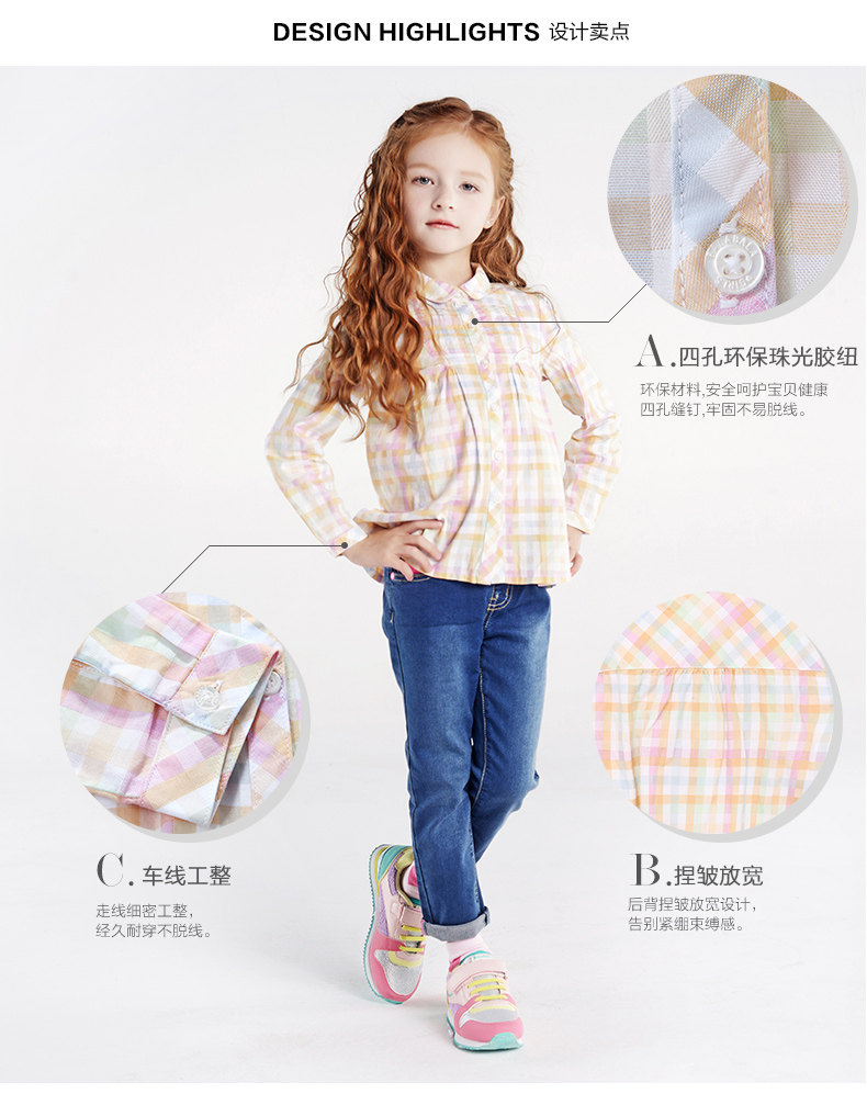 Chemise fille à manche longue - Ref 2088530 Image 18