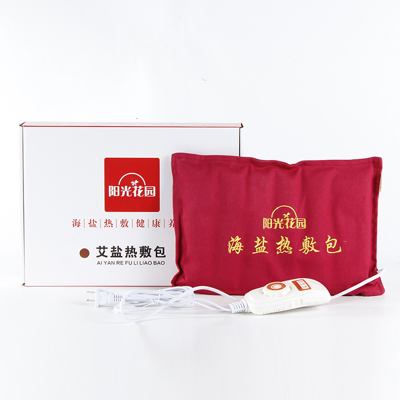 Electric Heating Salt Bag Coarse Salt Hot Compress Pack Large Sea Salt Shoulder and Neck Moxibustion Mugwort Warm Palace Treasure Physiotherapy Salt Pack Hot Compress Bag