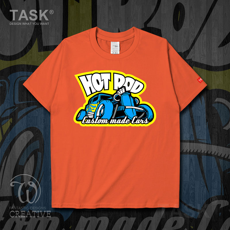 TASK Motorsport Tính Tuỳ chỉnh Hot Rod Modified Car Trend ngắn tay áo thun nam và nữ T-Shirt 03-0007