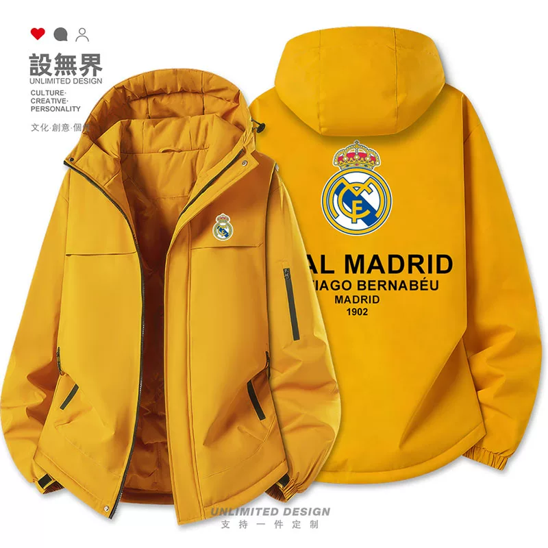 Футболка Real Madrid Real Madrid Ла Лига толстовка из хлопка для мужчин и женщин фанатов футбола дизайн куртки Unbounded