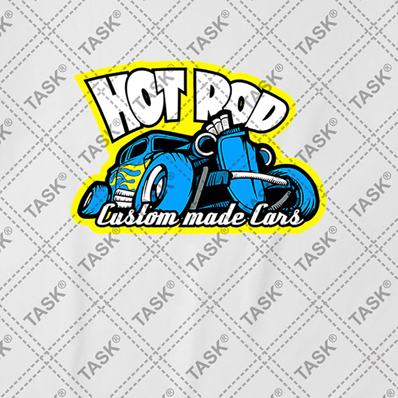 TASK Motorsport Tính Tuỳ chỉnh Hot Rod Modified Car Trend ngắn tay áo thun nam và nữ T-Shirt 03-0007