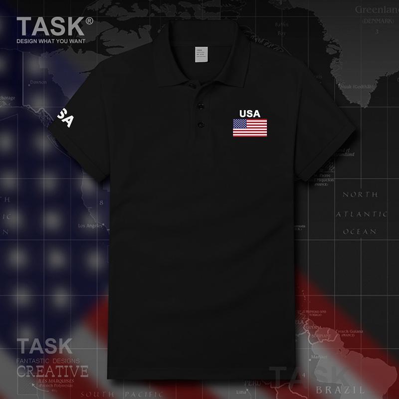 United States of America Men's and Women's Polo Shirts, National Team Uniforms, Short-Sleeved T-Shirts, Design Without Borders