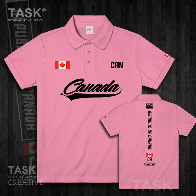 Áo phông Thế Hệ Mới đường Cờ Graffiti Quốc TASK Canada Canada Trendmen ve áo POLO