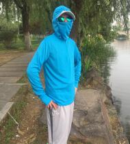 Facial protection fishing sunscreen insect-proof quick-drying hooded fishing suit