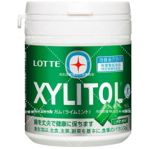 Japan LOTTE Letian XYLITOL chewing gum 143g mint flavor turquoi