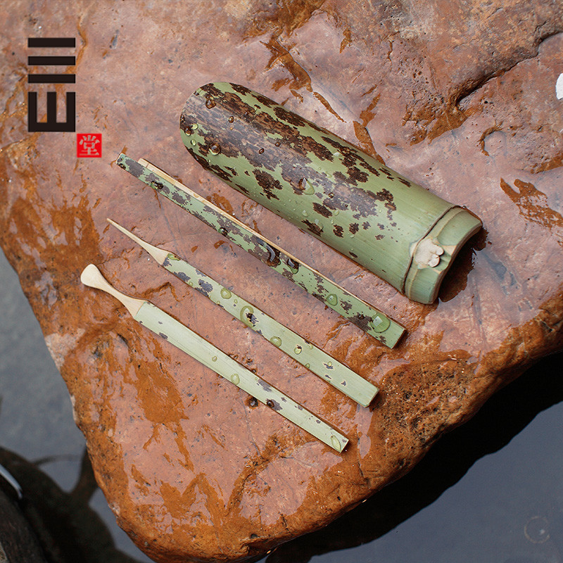 Sanshan Hall Bamboo Tea Ceremony Six Monks Kunfu Tea Tool Tea Tool Tea Tool Tea Tool Four Pieces Set